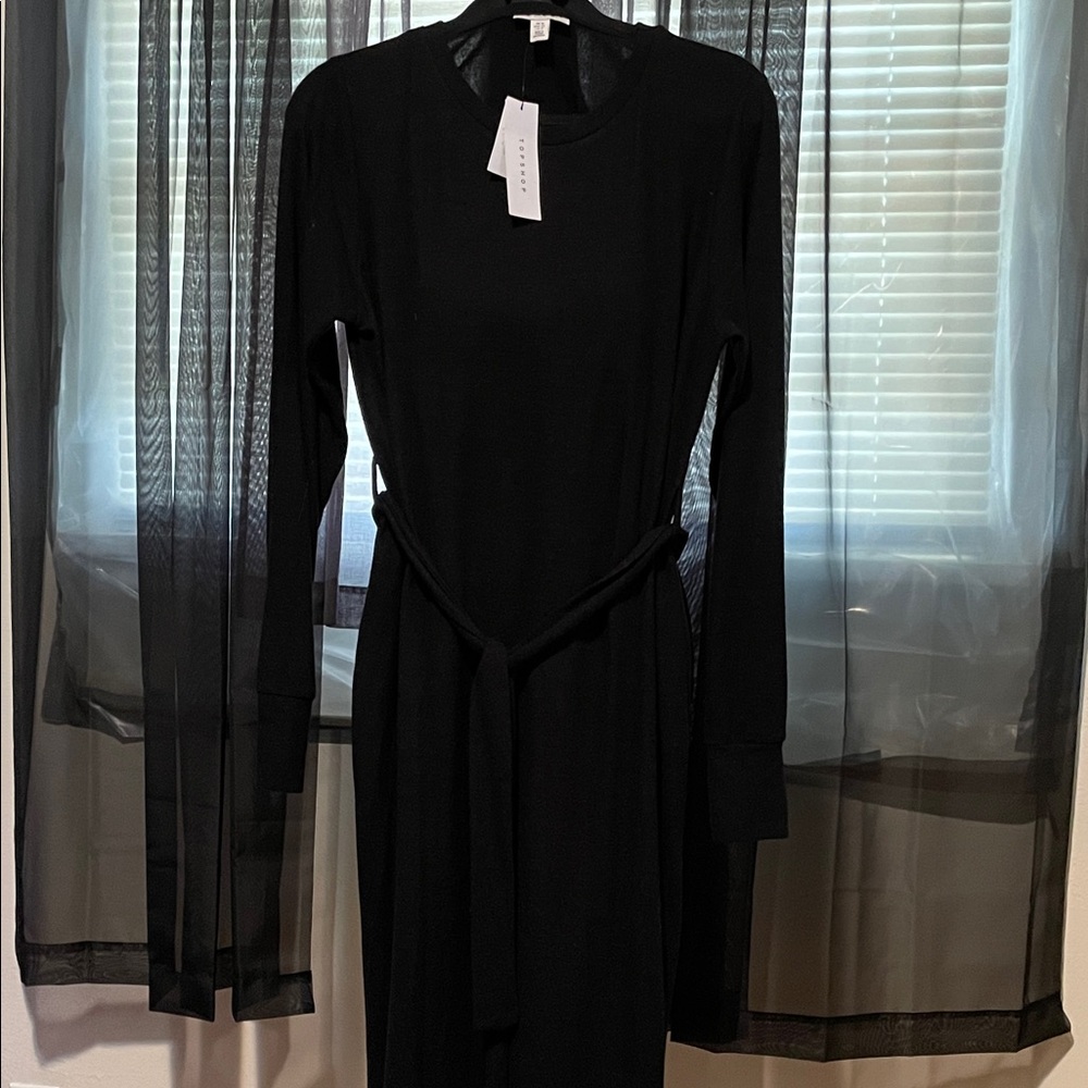 Topshop Classic Black Long Sleeve Dress